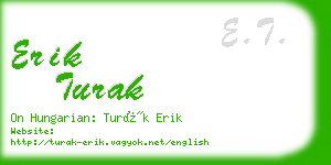 erik turak business card